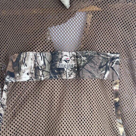 RedHead RealTree Camo Mesh Back Game Pocket Zip Up Hunting Fishing Vest Size 2XL - Picture 12 of 15
